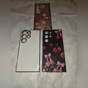 Floral‎ and Cherry Phone Case Set Samsung S23 Ultra